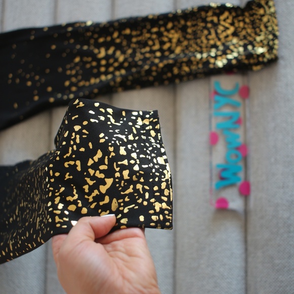 High Quality Printed GLITTER Pants Yoga Sports - Picture 5 of 9